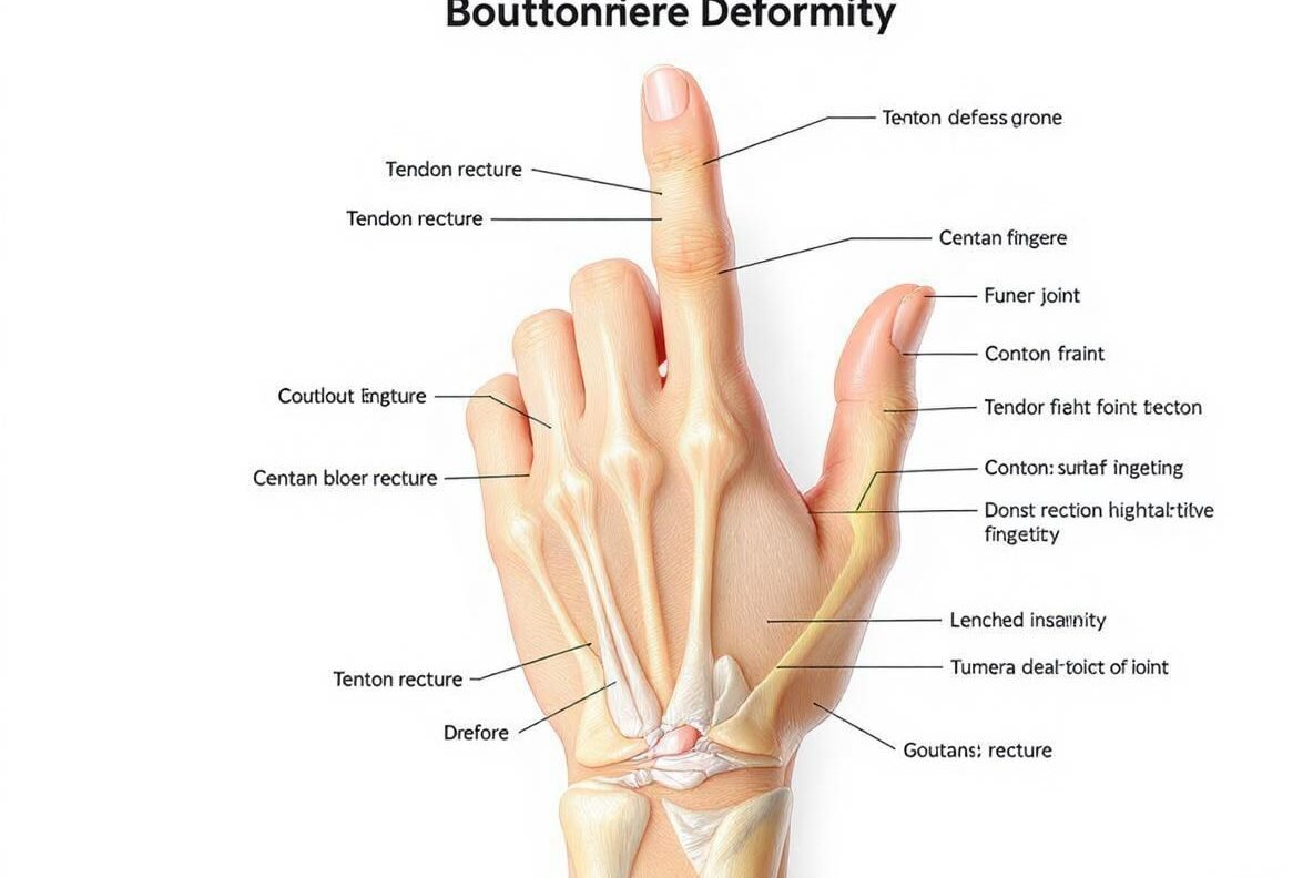 Manos: Deformidad de Botonniere (Botón)